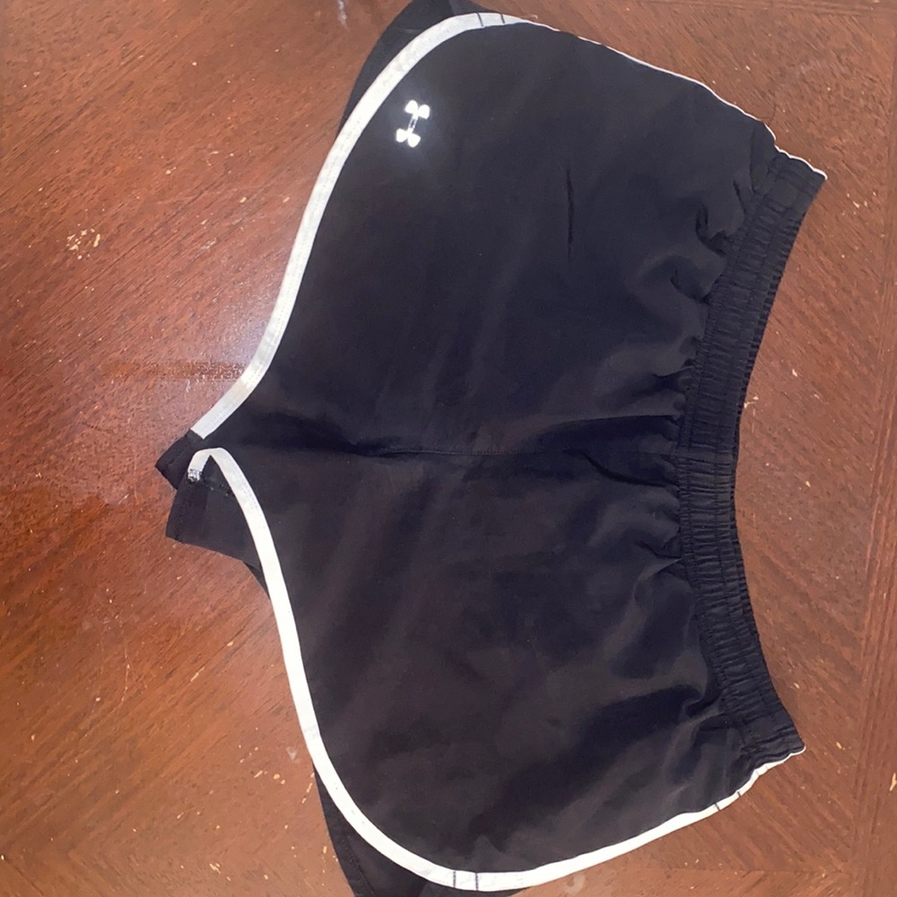 Black mini shorts